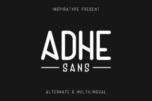 Adhe Family: A Handmade Sans Typeface for Bold Branding