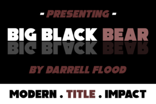 Big Black Bear Font: Bold Type for Impact