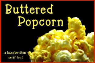 Buttered Popcorn Font for Crafters