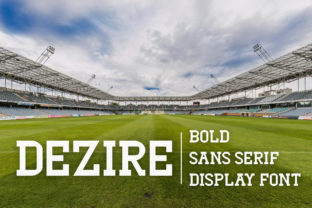 Dezire: A Bold Slab Serif Font for Editorial Design