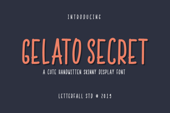 Gelato Secret: A Handwritten Font for Editorial Clarity