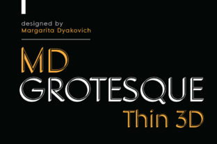 MD Grotesque Thin 3D: A Modern Typeface for Makers