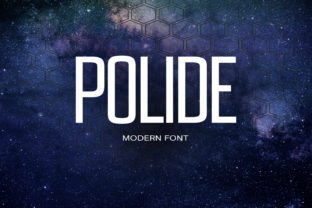 Polide Font: A Futuristic Typeface for Modern Makers