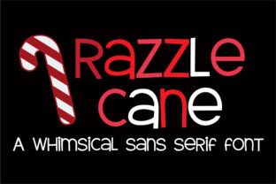 Razzle Cane Font: A Playful Sans Serif for Crafters