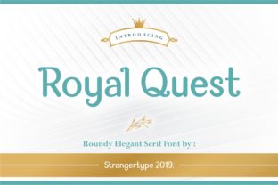 Royal Quest: A Soft Serif Font for Crafters