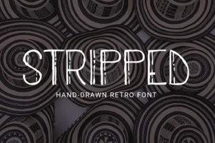 Stripped Font: A Minimalist Typeface for Crafters