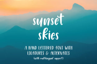 Sunset Skies Font: Elevate Your Brand Typography