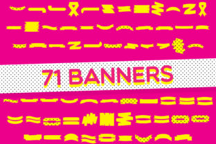 Yellow Dingbat Banners Font for Small Business Branding
